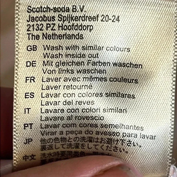 Women's Pre-worn Scotch and Soda short sleeve blouse P'tite‎ pink 50% cotton 50% - Picture 7 of 7